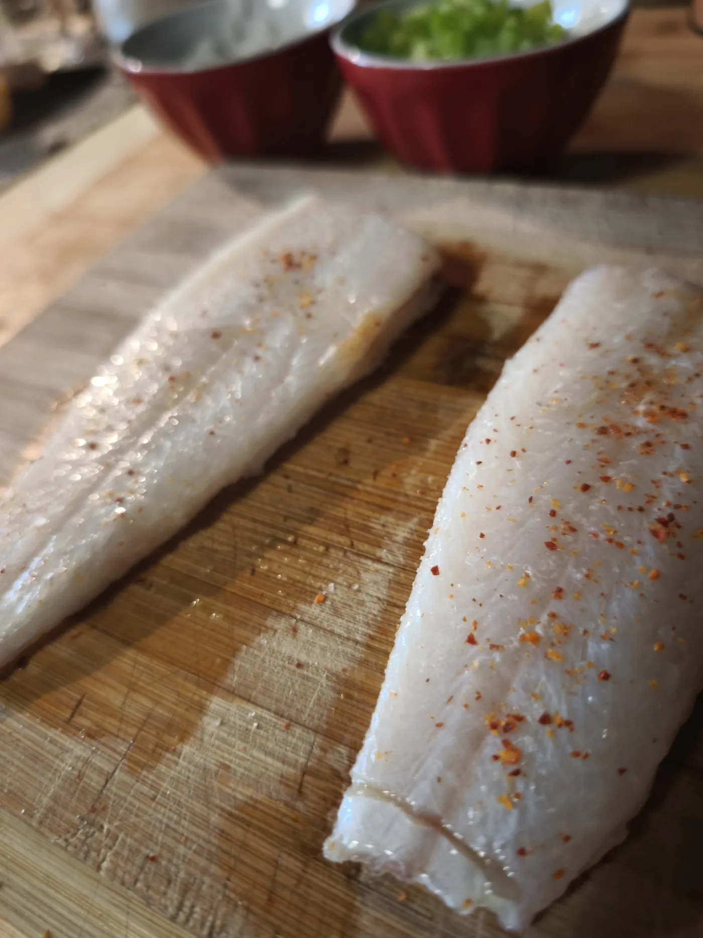 Filet de sole aux poivrons étape 1