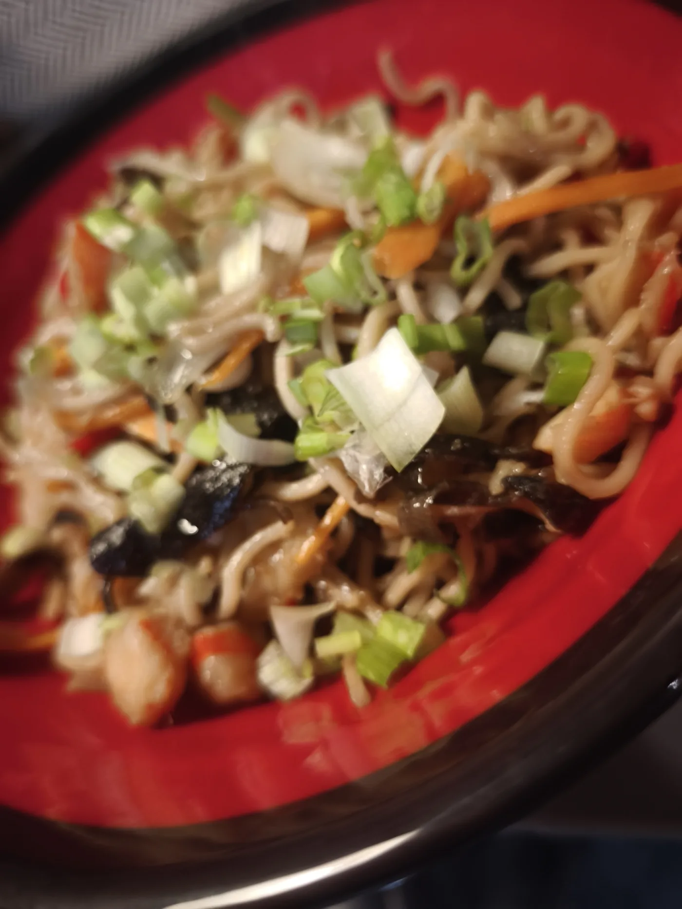 Nouilles sautées aux crevettes