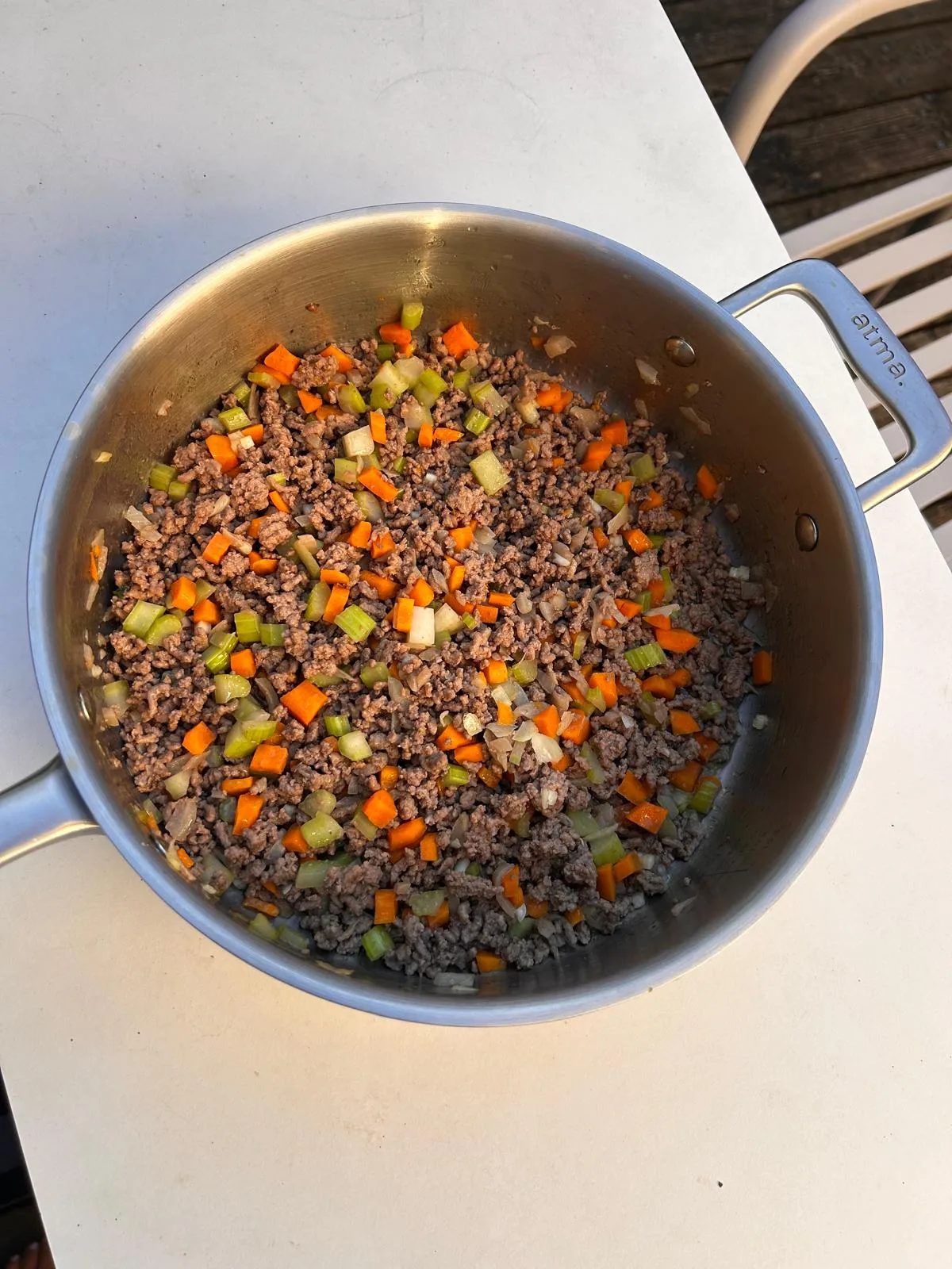 pâtes al ragù italiennes étape 2